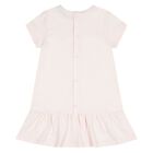 Younger Girls Pink Bag Logo Dress, 3, hi-res
