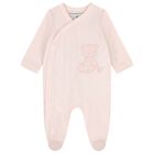 Baby Girls Pink Teddy Bear Babygrow, 3, hi-res