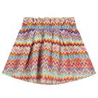 Girls Multi-Coloured Zig Zag Skirt, 3, hi-res