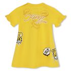 Younger Girls Yellow Tiger Logo Dress, 1, hi-res