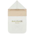 White & Beige Logo Baby Nest, 1, hi-res