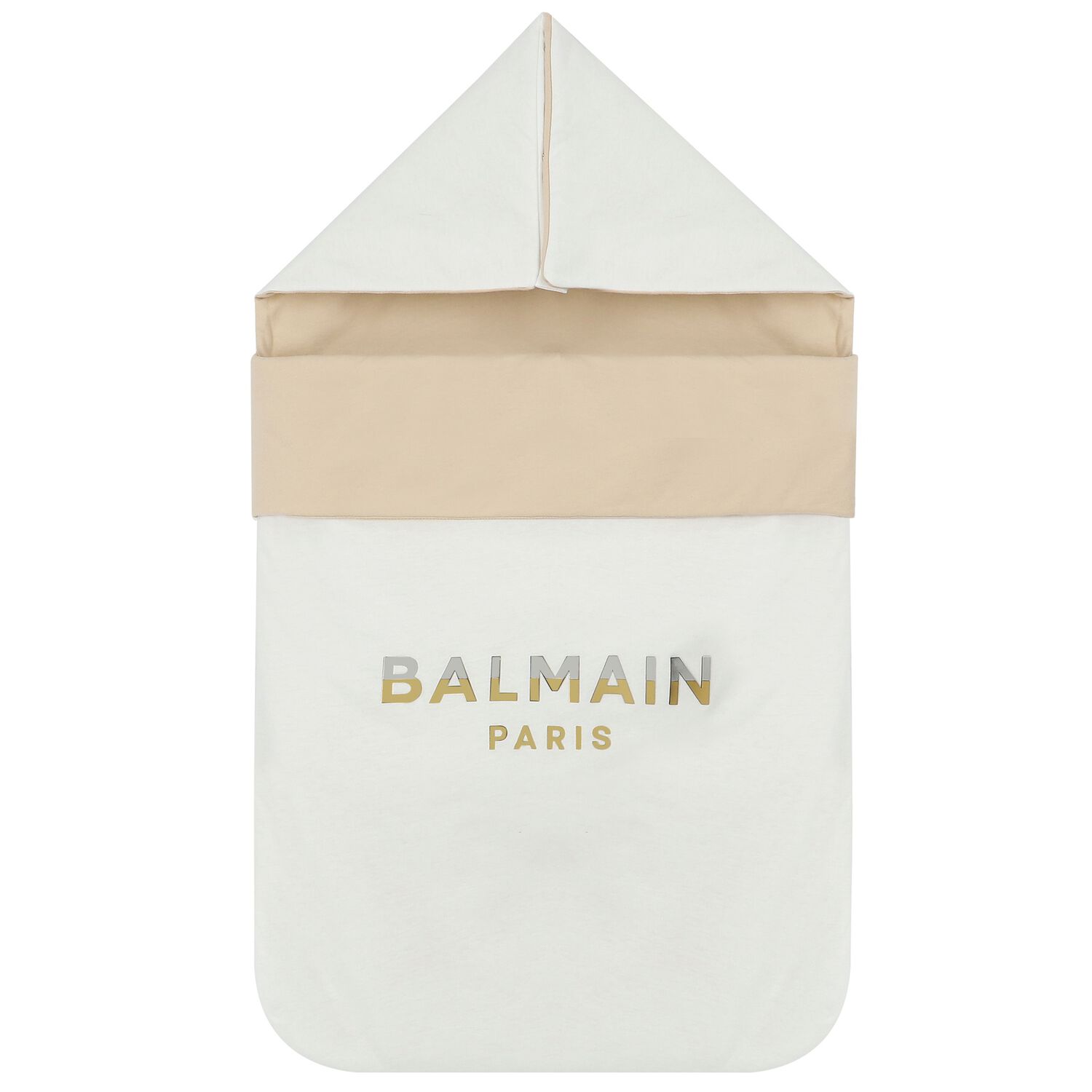 White & Beige Logo Baby Nest, 1, hi-res