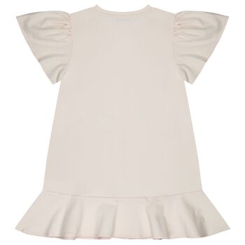 Girls Pink Bag Logo Dress