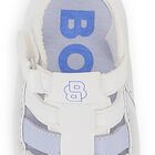 Baby Boys White Logo Sandals, 1, hi-res