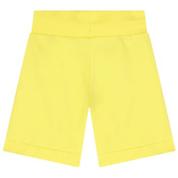 Boys Yellow Logo Shorts