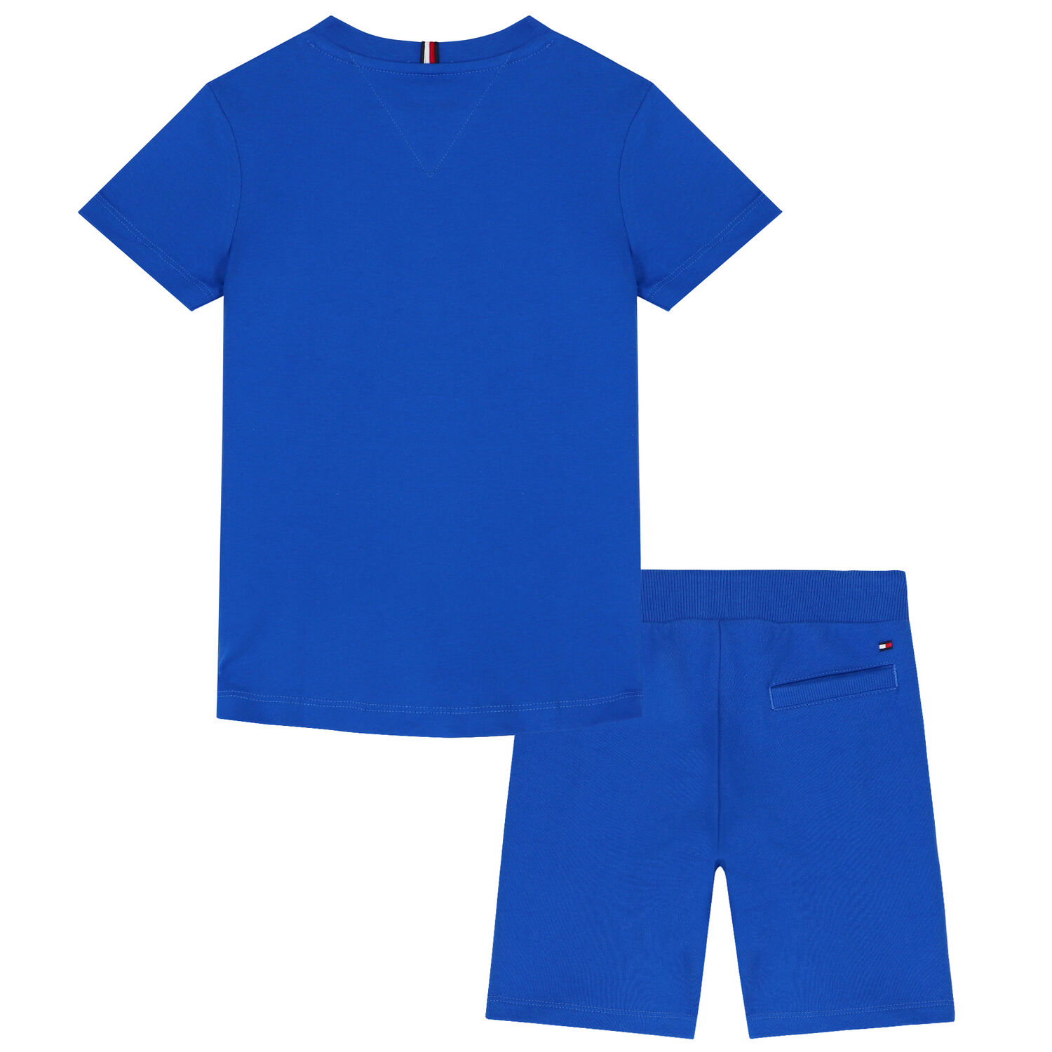 Boys Blue & Grey Logo Shorts Set, 1, hi-res