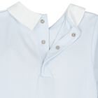 Baby Boys Blue Giraffe Laugh Babygrow, 1, hi-res