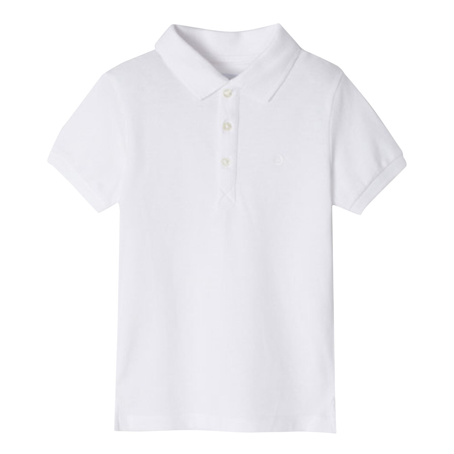 Boys White Logo Polo Shirt, 2, hi-res image number null