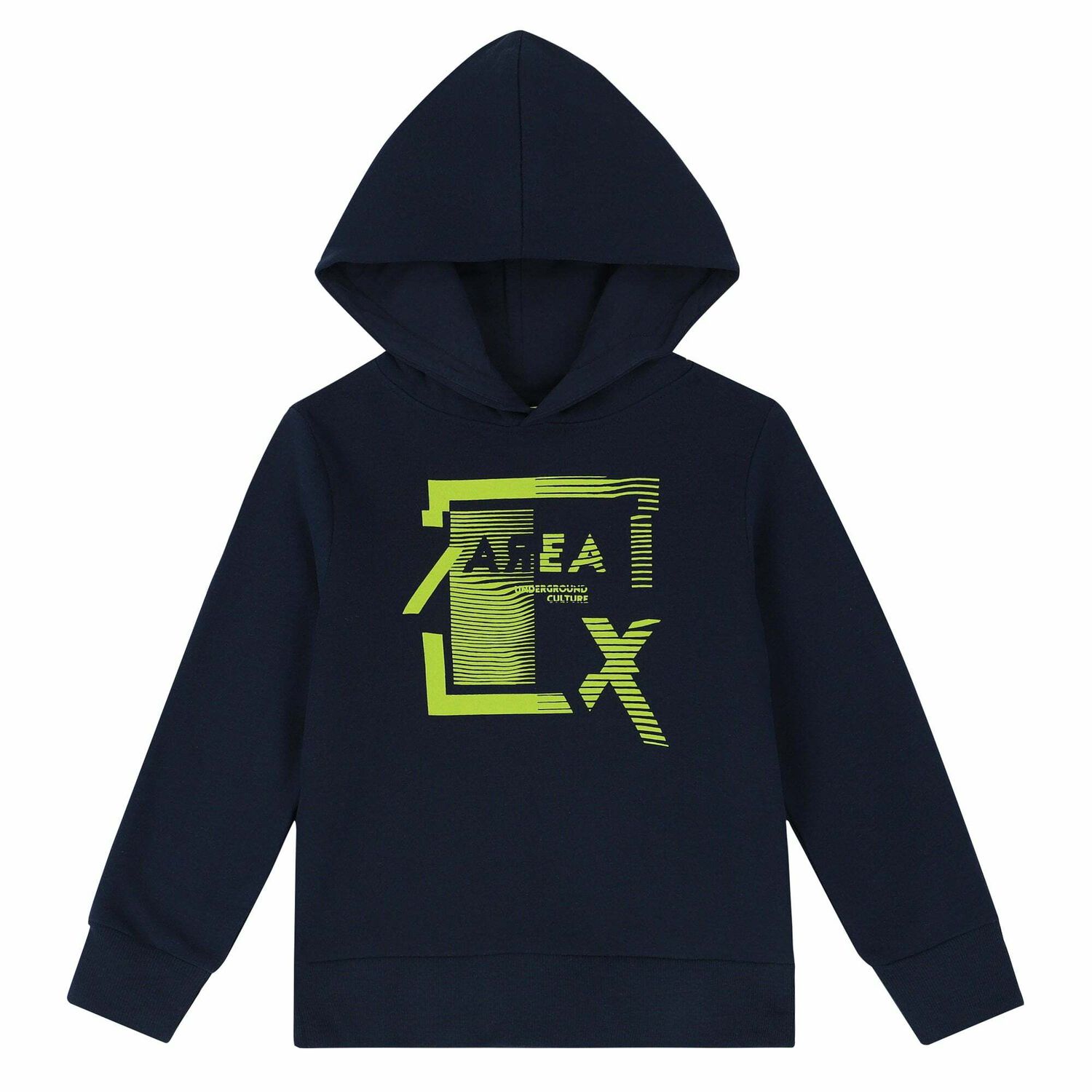 Boys Blue Hooded Sweatshirt, 1, hi-res