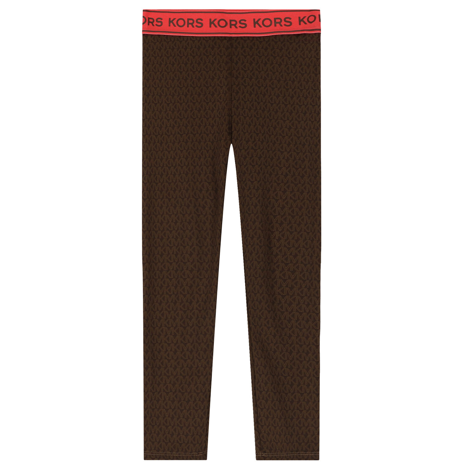 Girls Brown Logo Leggings, 1, hi-res image number null