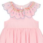 Younger Girls Pink Chiffon Dress, 1, hi-res