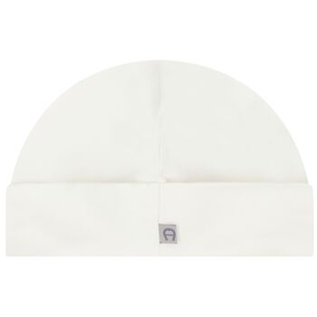 Ivory & Gold Logo Baby Hat