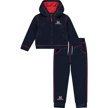 Boys Navy Logo Tracksuit