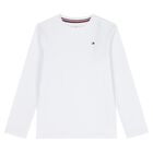 Boys White & Navy Blue Logo Pyjamas, 1, hi-res