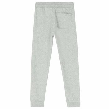Boys Grey Logo Joggers