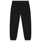 Boys Black Joggers, 2, hi-res