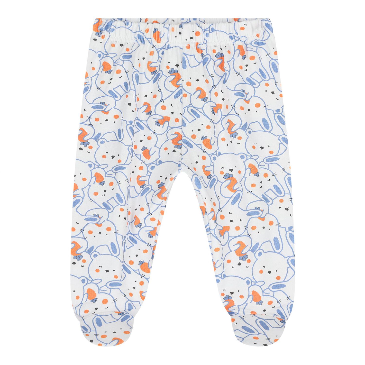 Baby Boys Blue & White (2 Piece Babygrow), 1, hi-res