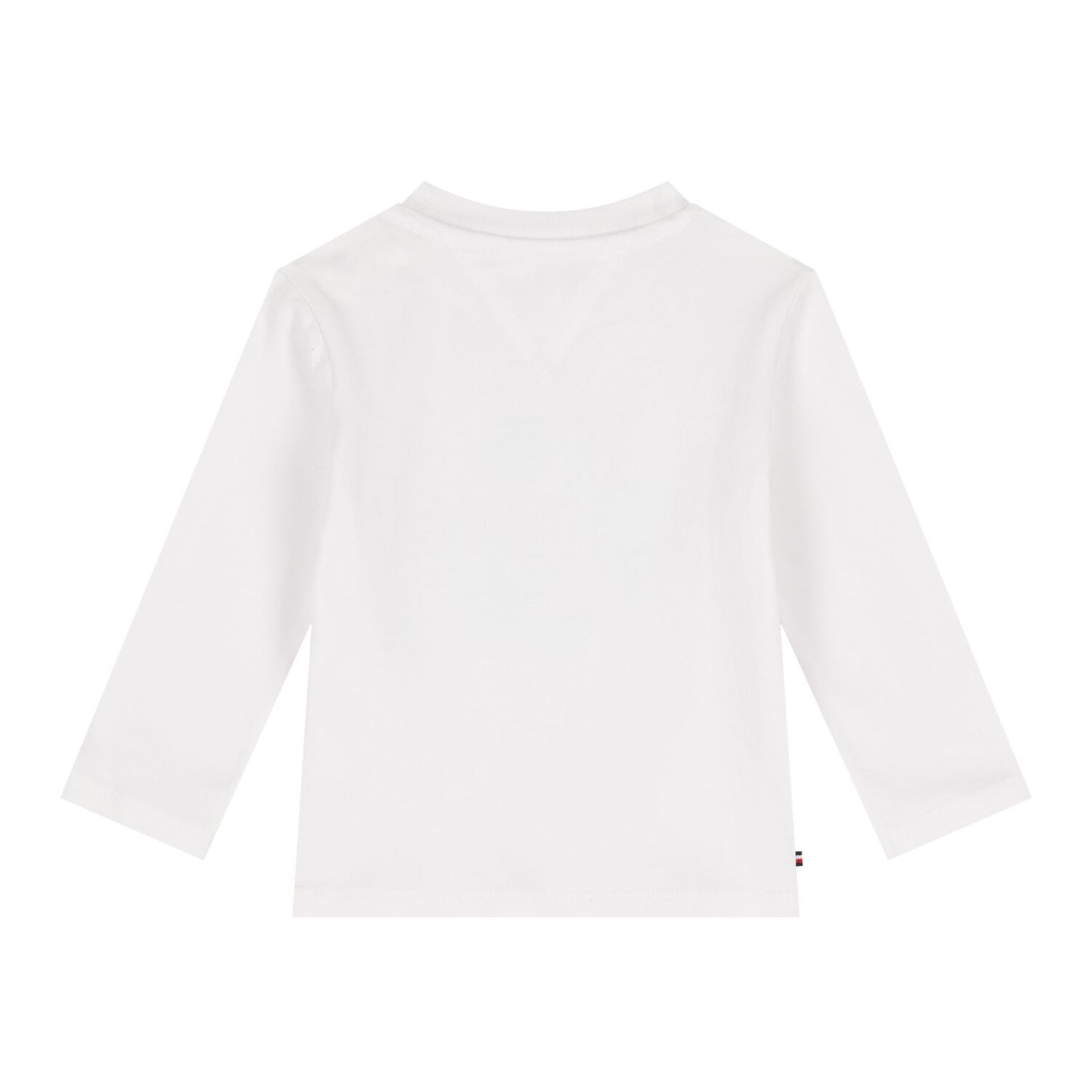 Baby Boys White Logo Long Sleeve Top, 1, hi-res