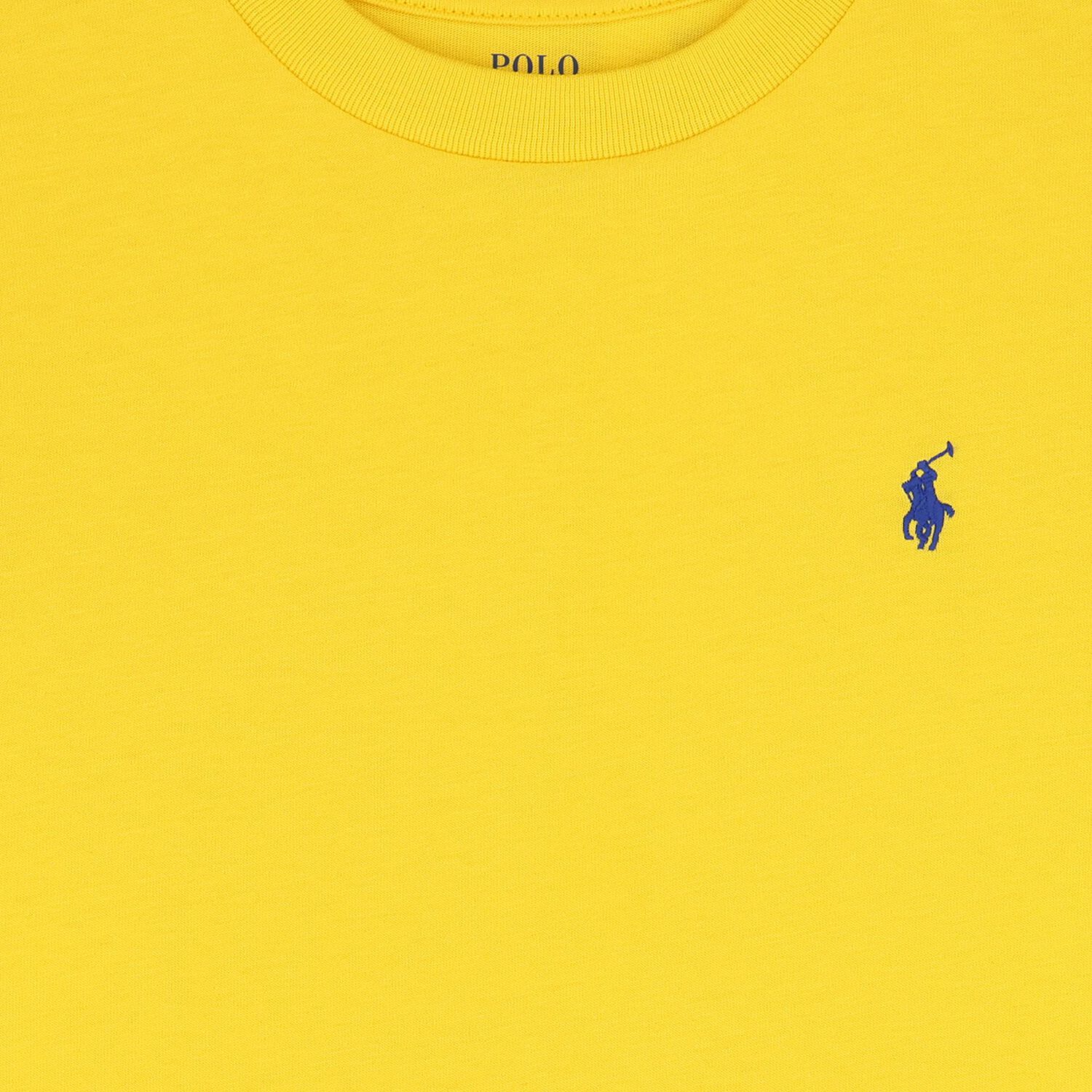 Boys Yellow Logo T-Shirt, 1, hi-res