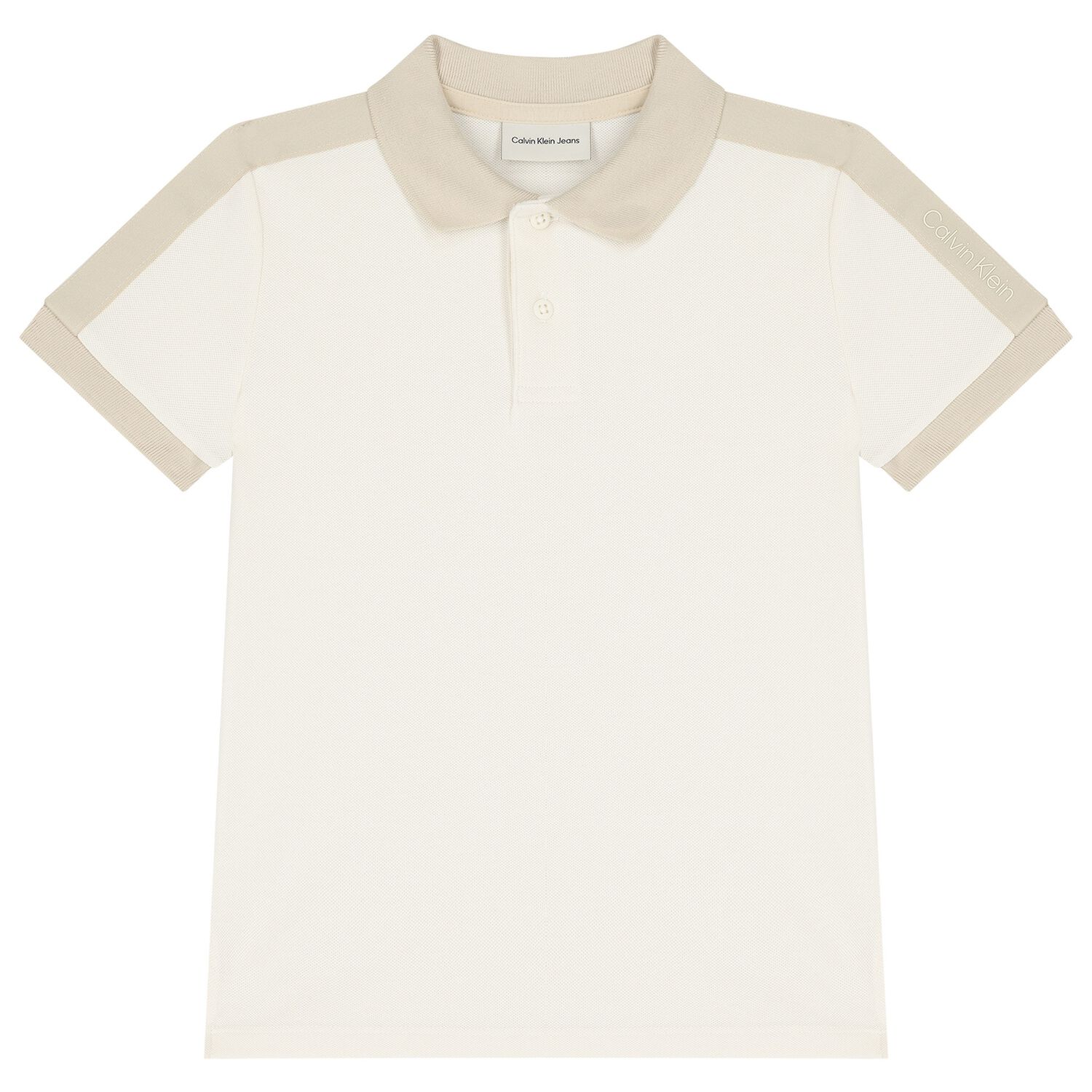 Boys Beige & Ivory Polo Shirt, 2, hi-res image number null