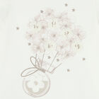 Girls Ivory Floral T-Shirt, 2, hi-res