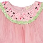 Girls Pink Tulle Watermelon Dress, 1, hi-res