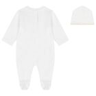 White Logo Babygrow Gift Set, 1, hi-res