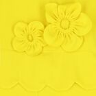 Girls Yellow 3D Flowed Crepe Playsuit, 1, hi-res