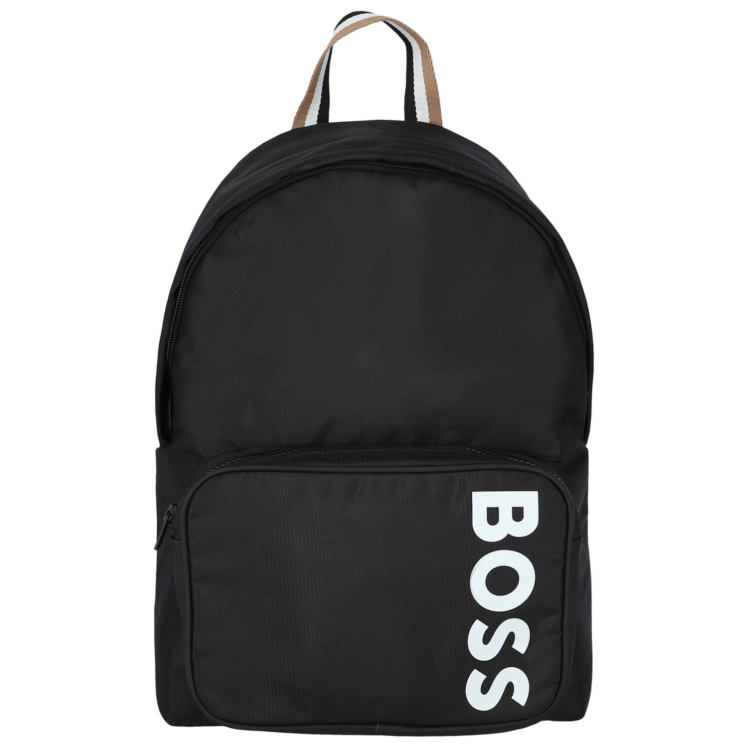 Boys Black Logo Backpack, 1, hi-res image number null