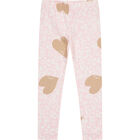 Girls Pink Bow Leggings Set, 1, hi-res