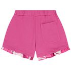 Girls Pink Ruffled Shorts, 1, hi-res