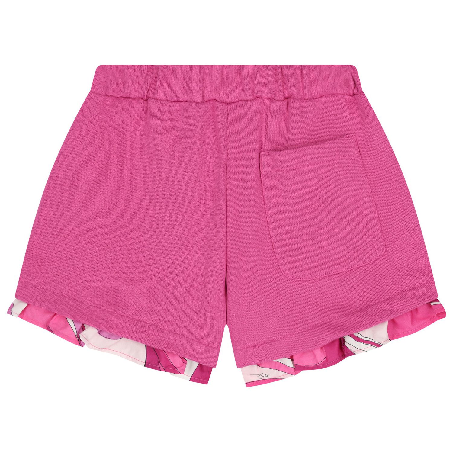 Girls Pink Ruffled Shorts, 1, hi-res