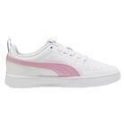 Girls White & Pink Rickie Trainers, 2, hi-res