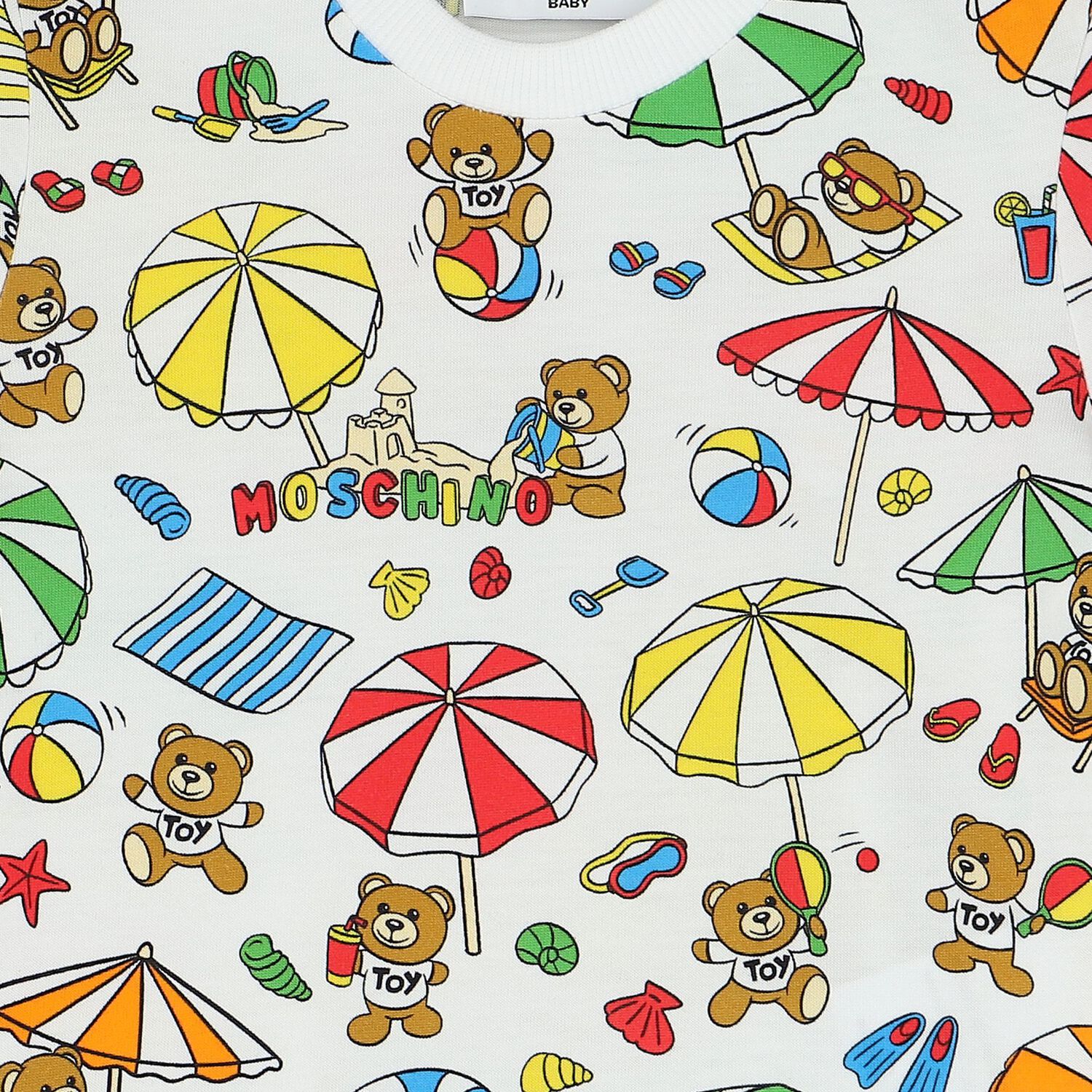 White Teddy Bear  Logo T-Shirt, 1, hi-res