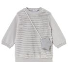 Younger Girls Grey Dress Set, 2, hi-res