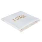 Girls White Logo Baby Blanket, 1, hi-res