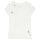 Girls White Logo T-Shirt, 1, hi-res