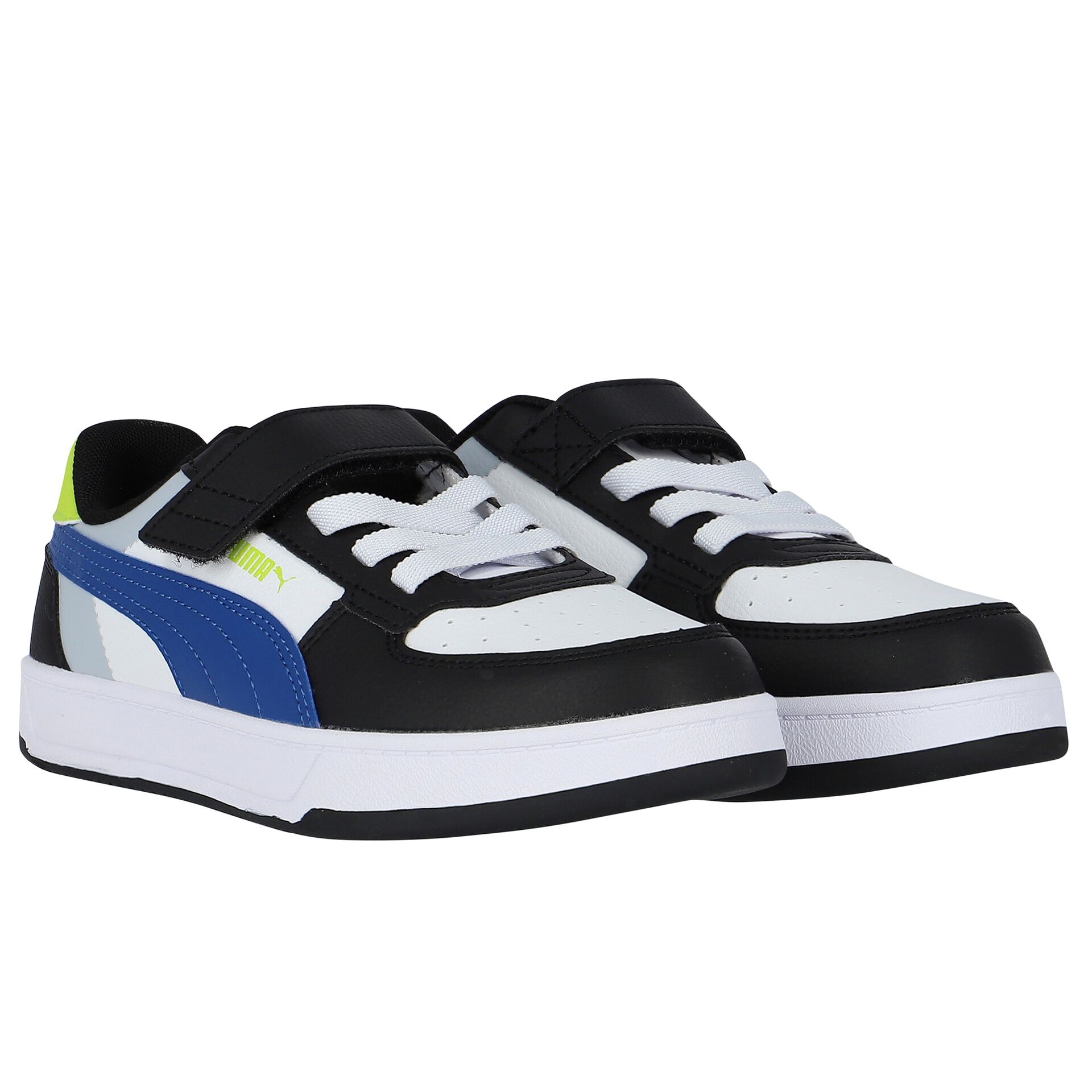 Puma Boys White Blue Caven 2.0 Trainers Junior Couture UK