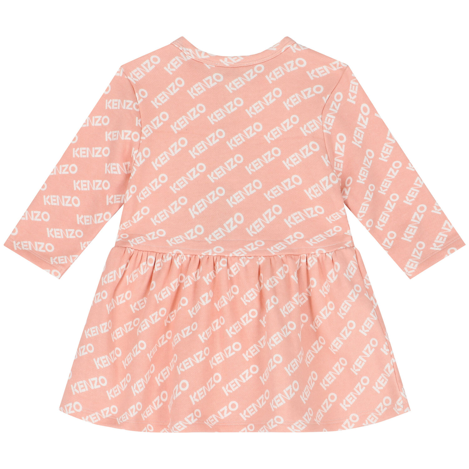 Younger Girls Pink Logo Dress, 1, hi-res