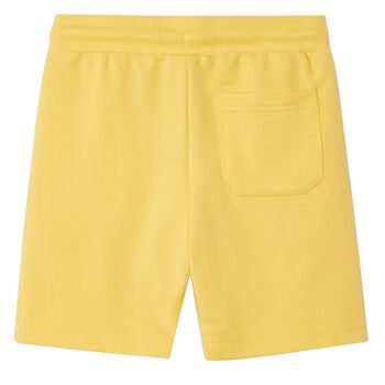 Boys Yellow Logo Shorts