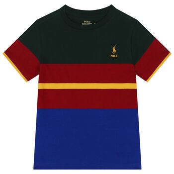 Ralph Lauren Boys Multi-Colored Logo T-Shirt, 1 Boys Multi-Colored Logo T-Shirt