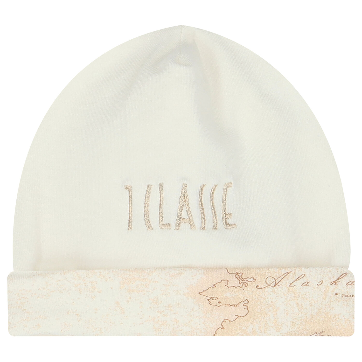 Baby Boys Ivory & Blue Geo Map Babygrow Set, 4, hi-res