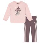 Baby Girls Pink Logo Leggings Set, 1, hi-res