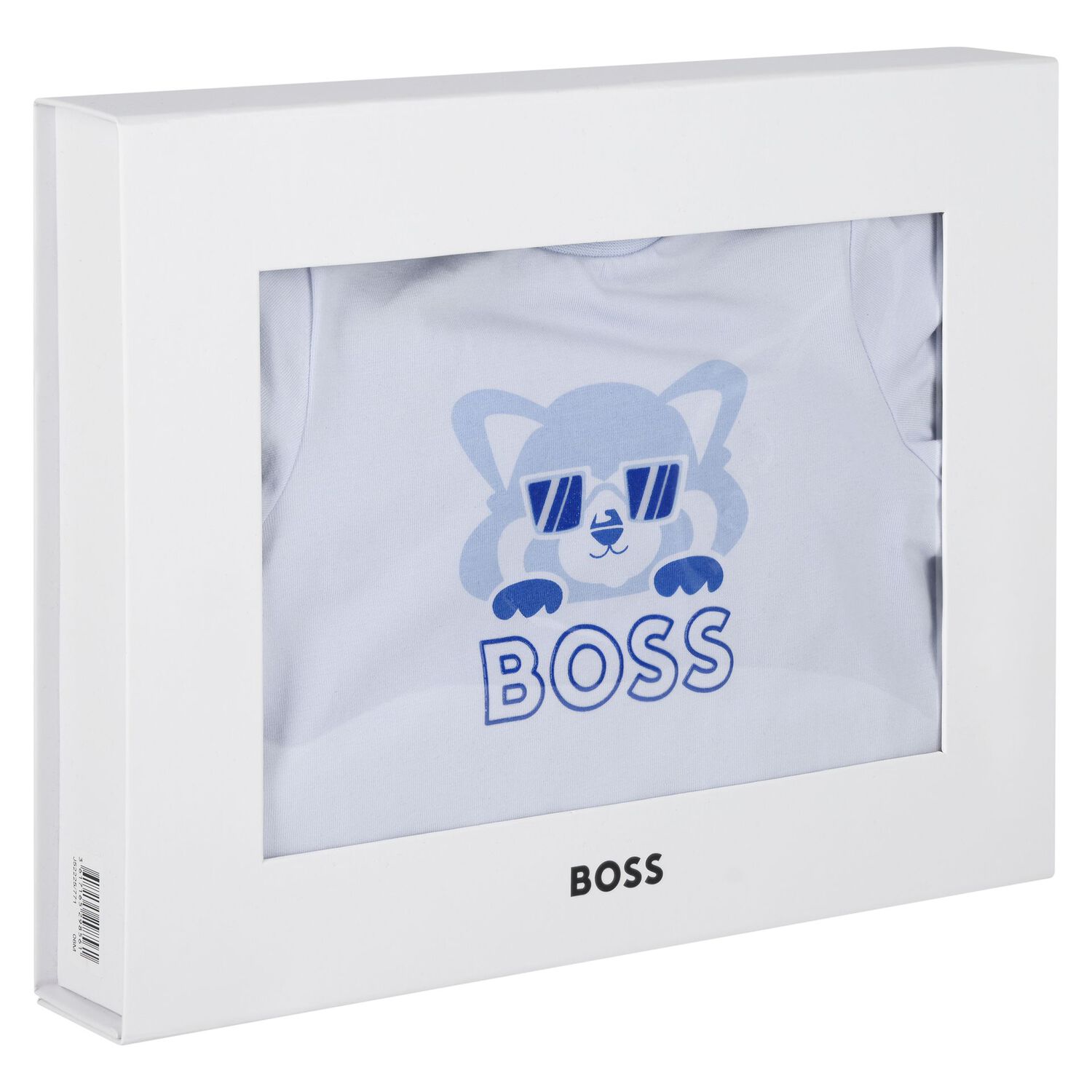 Baby Boys Blue & Navy Blue Logo Shorts Set, 2, hi-res