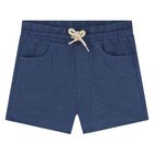 Younger Boys White & Blue Shorts Set, 2, hi-res