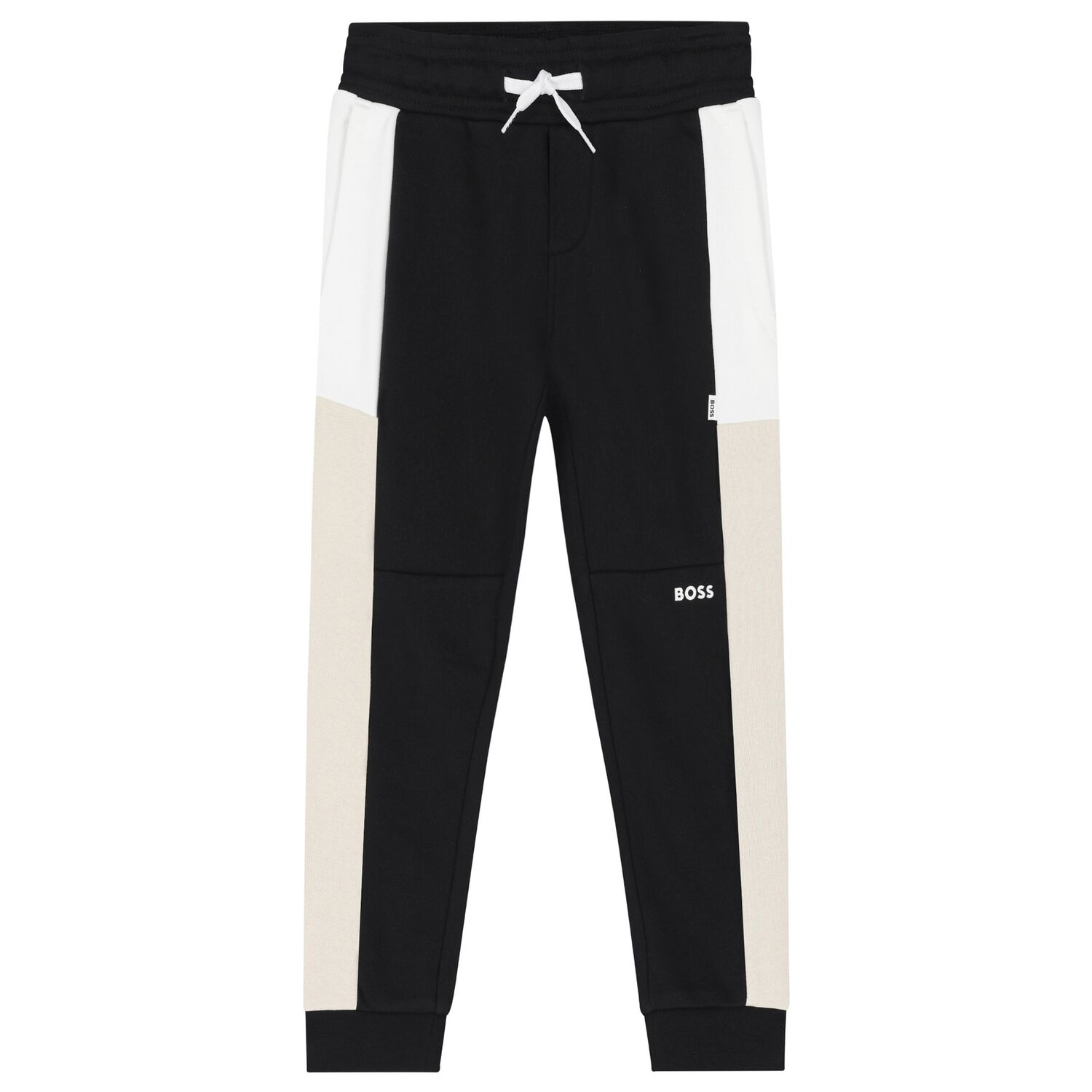 Boys Black Logo Joggers, 1, hi-res image number null