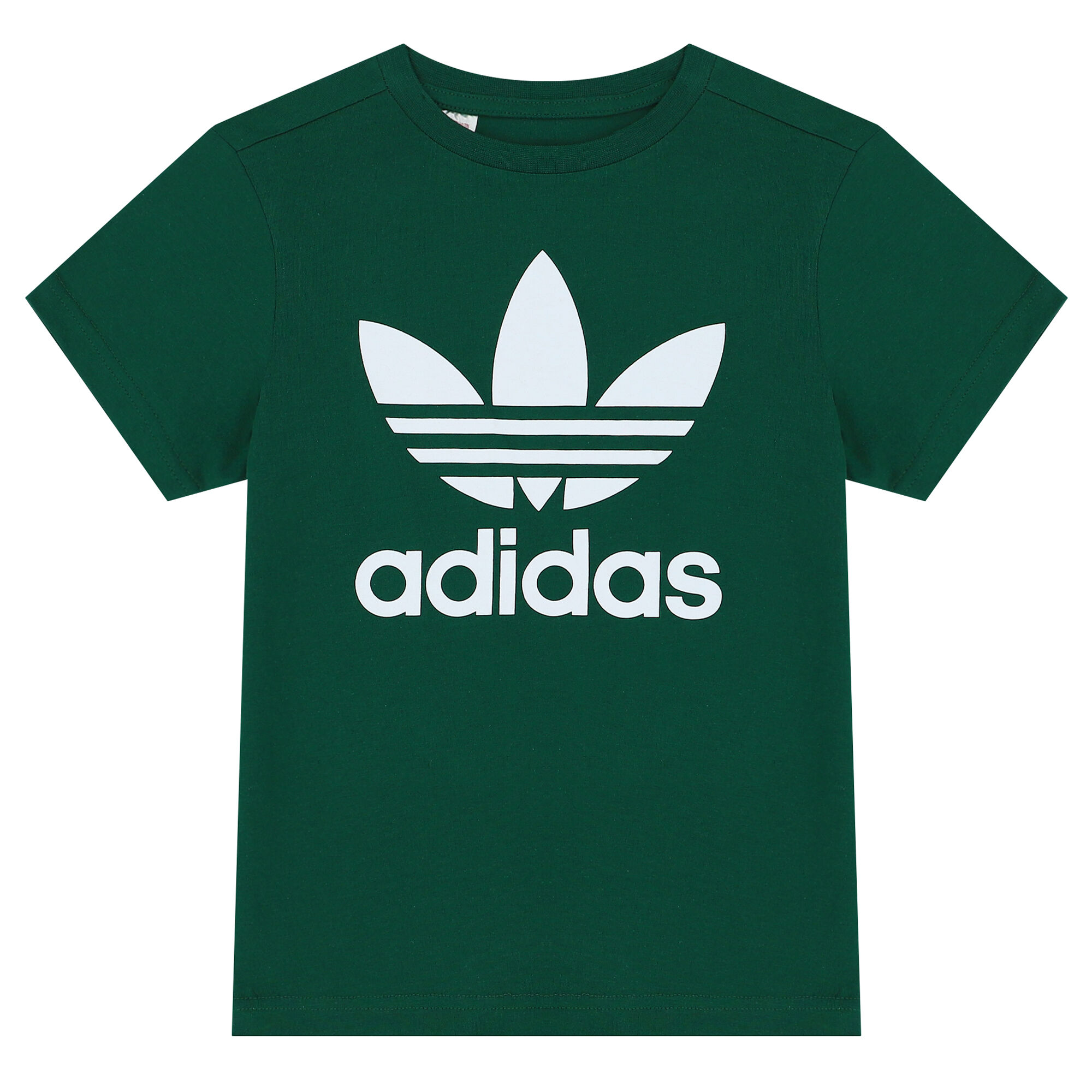 adidas Originals Green Trefoil Logo T Shirt Junior Couture UK