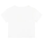 Girls Ivory Logo T-Shirt, 1, hi-res