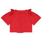 Girls Red & Navy Blue Skirt Set, 1, hi-res