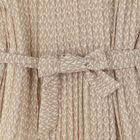 Girls Ivory Logo Pleated Chiffon Dress, 1, hi-res